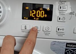 Resetování programu na pračce Hotpoint-Ariston