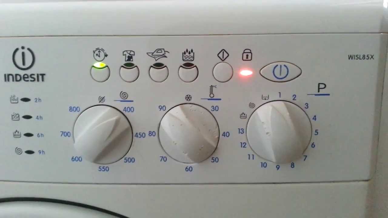 oplachování na stroji Indesit