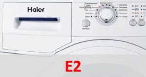 Chyba E2 v pračce Haier