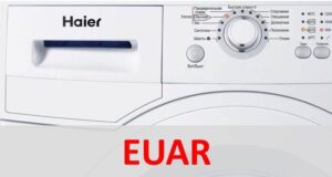 Chyba EUAR v pračce Haier