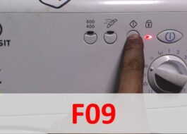 Chyba F09 v pračce Indesit