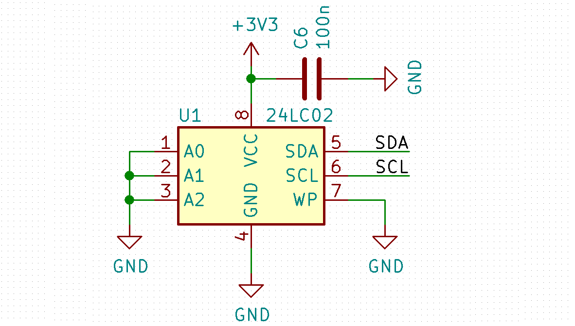 čip eeprom 24c08wp