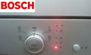 Hvězda na myčce Bosch svítí