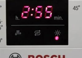 Sněhová vločka na myčce Bosch