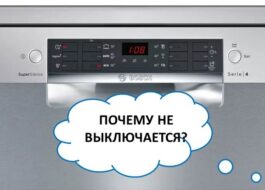 Myčka Bosch se nevypne