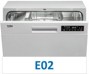 Chyba E02 na myčce nádobí Beko