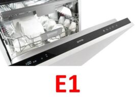 Chyba E1 na umývačke riadu Gorenje