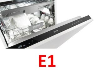 Chyba E1 na myčce Gorenje