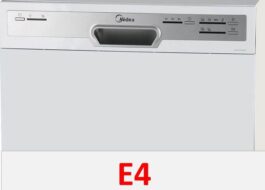 Chyba E4 na myčce Midea