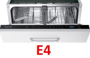 Chyba E4 na myčce Samsung