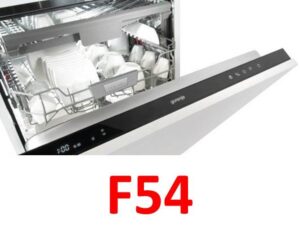 Chyba F54 na myčce Gorenje