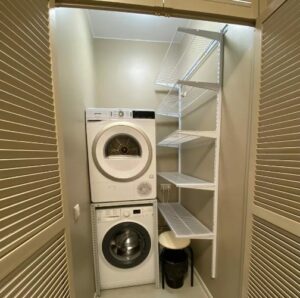Aufstellung eines Trockners in einer kleinen Wohnung