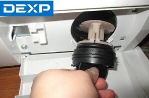 Čištění filtru pračky Dexp