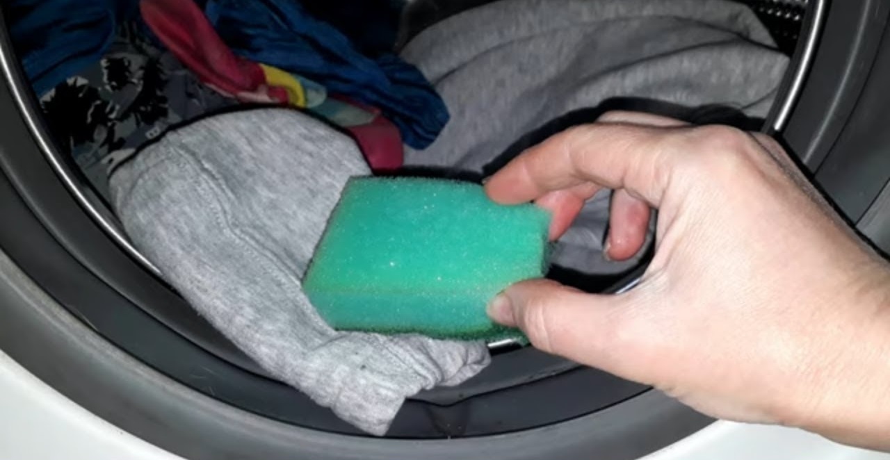 vložte do stroje novou houbu