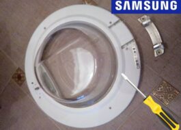 Demontáž poklopu pračky Samsung