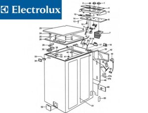 Demontáž pračky Electrolux s horním plněním