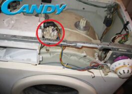 Onde está localizado o pressostato na máquina de lavar Candy?